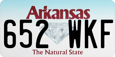AR license plate 652WKF