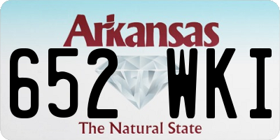 AR license plate 652WKI