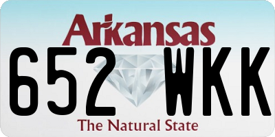 AR license plate 652WKK