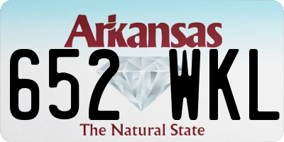 AR license plate 652WKL