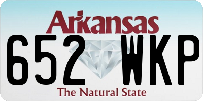 AR license plate 652WKP