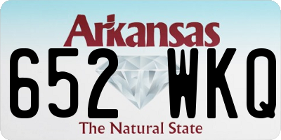 AR license plate 652WKQ