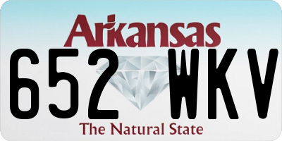 AR license plate 652WKV