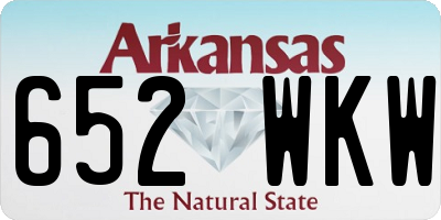 AR license plate 652WKW