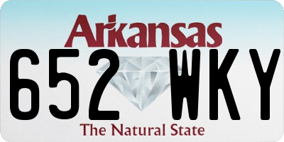 AR license plate 652WKY