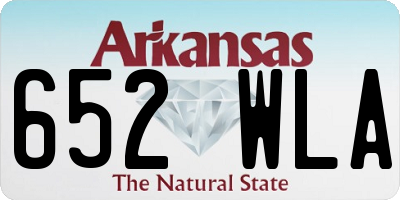 AR license plate 652WLA