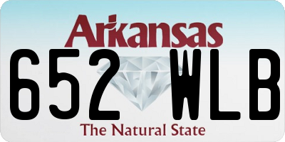 AR license plate 652WLB
