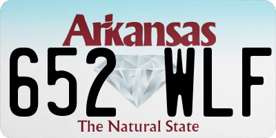 AR license plate 652WLF
