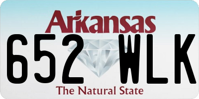 AR license plate 652WLK