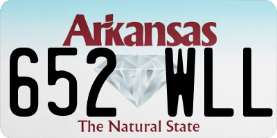 AR license plate 652WLL