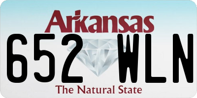 AR license plate 652WLN