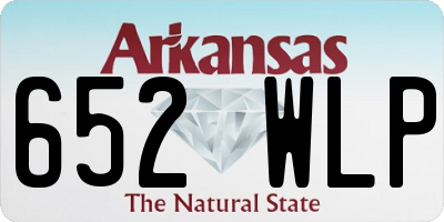 AR license plate 652WLP