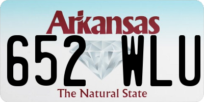 AR license plate 652WLU