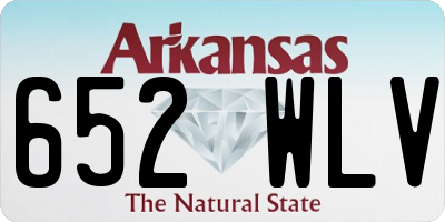 AR license plate 652WLV
