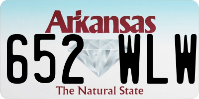 AR license plate 652WLW