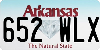 AR license plate 652WLX