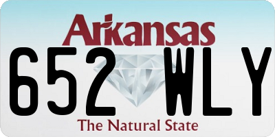 AR license plate 652WLY