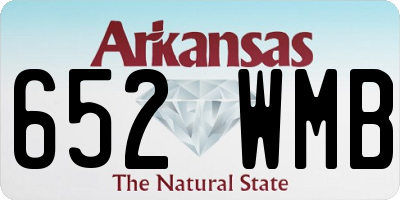 AR license plate 652WMB
