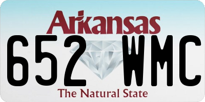AR license plate 652WMC
