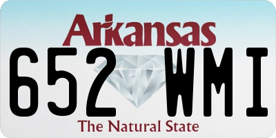 AR license plate 652WMI