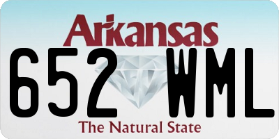 AR license plate 652WML