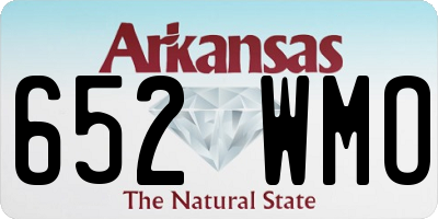 AR license plate 652WMO
