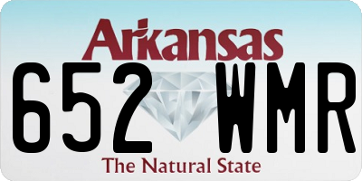 AR license plate 652WMR