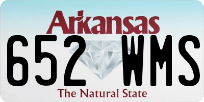 AR license plate 652WMS