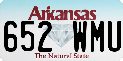 AR license plate 652WMU