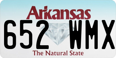 AR license plate 652WMX