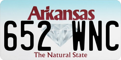 AR license plate 652WNC