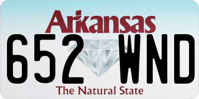 AR license plate 652WND