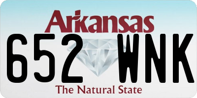 AR license plate 652WNK