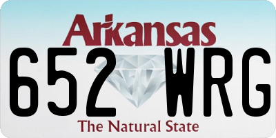 AR license plate 652WRG