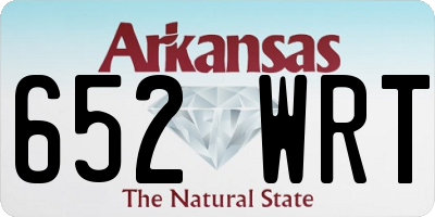 AR license plate 652WRT