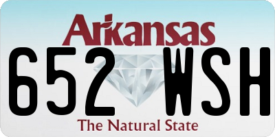 AR license plate 652WSH