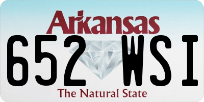 AR license plate 652WSI