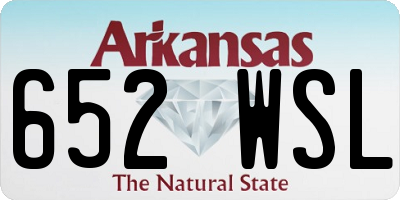 AR license plate 652WSL