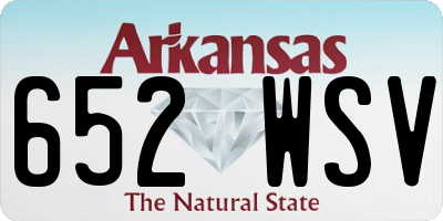 AR license plate 652WSV