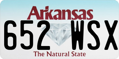 AR license plate 652WSX