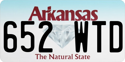 AR license plate 652WTD