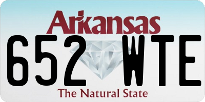AR license plate 652WTE