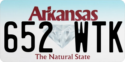 AR license plate 652WTK