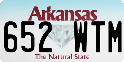 AR license plate 652WTM
