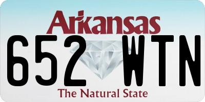 AR license plate 652WTN