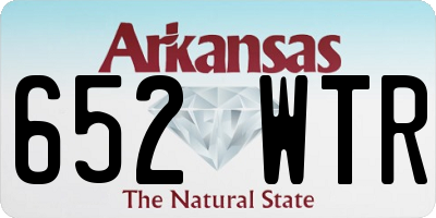 AR license plate 652WTR
