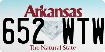 AR license plate 652WTW