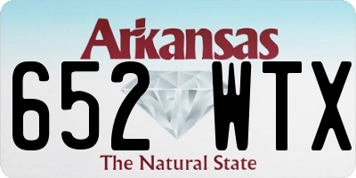 AR license plate 652WTX