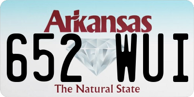 AR license plate 652WUI