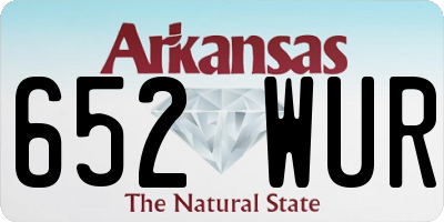 AR license plate 652WUR